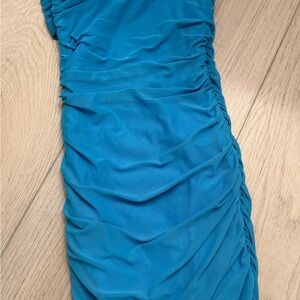 Princess Polly Vibrant Blue Ruched Dress